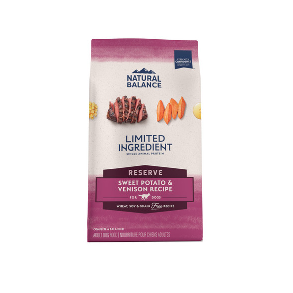 Natural Balance Pet Foods L.I.D. Adult Dry Dog Food - Sweet Potato & Venison - 12 lb