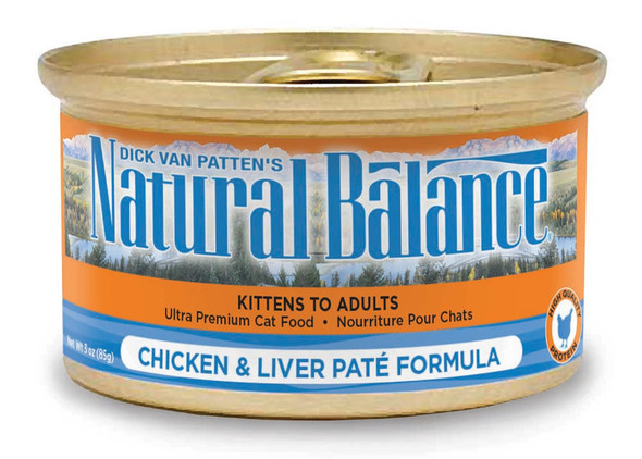 Natural Balance Pet Foods Ultra Premium Wet Cat Food - Chicken & Liver Pate - 5.5 oz