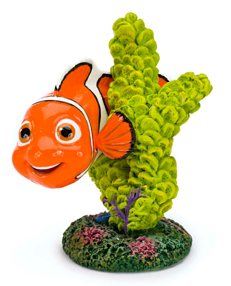 Disney Nemo On Coral Aquarium Statue - Green