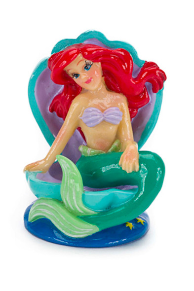 Disney Ariel on Shell Throne Aquarium Ornament - Multi-Color - Mini