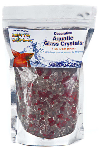 Penn-Plax Betta World Aquatic Glass Crystal Dcor - White