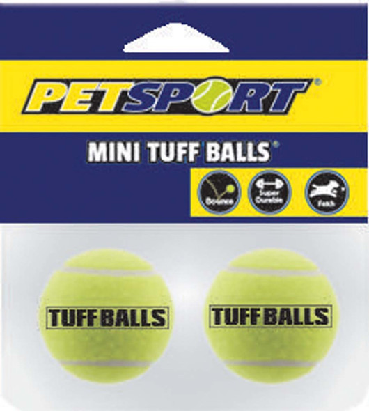 Petsport USA Tuff Ball Dog toy - Yellow - 2 pk