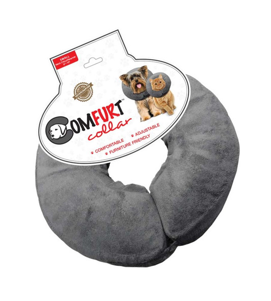 Arlee Pet Products Poly Filled Adjustable E-Collar - Charcoal - SM