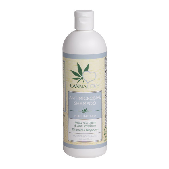 CannaLove Antimicrobial Hemp Infused Dog Shampoo - 16 fl oz