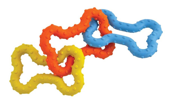 Petstages Bone Tug Toy - Multi-Color - Mini