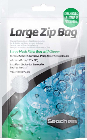 Seachem Laboratories Mesh Filter Bag with Zipper - LG mesh