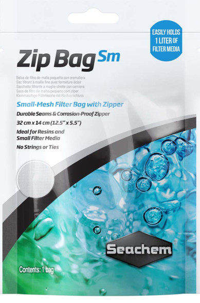 Seachem Laboratories Mesh Filter Bag with Zipper - SM mesh