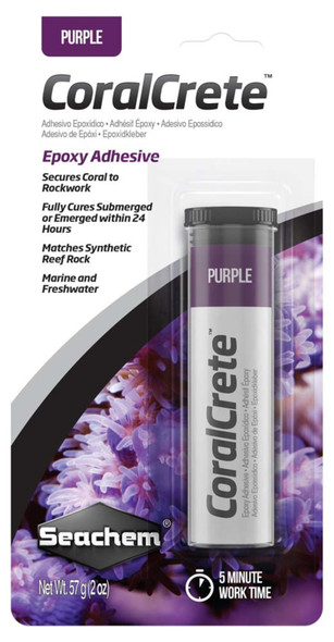 Seachem Laboratories CoralCrete Epoxy Adhesive - Purple - 2 oz