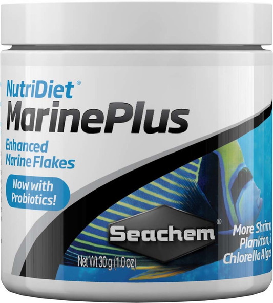 Seachem Laboratories NutriDiet Marine Plus Flakes Fish Food - 1 oz