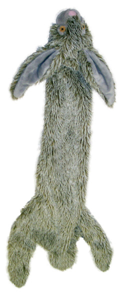 Skinneeez Dog Toy Forest Series Rabbit - Gray - Regular