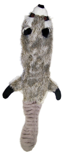 Skinneeez Forest Series Dog Toy Raccoon - Gray - Regular