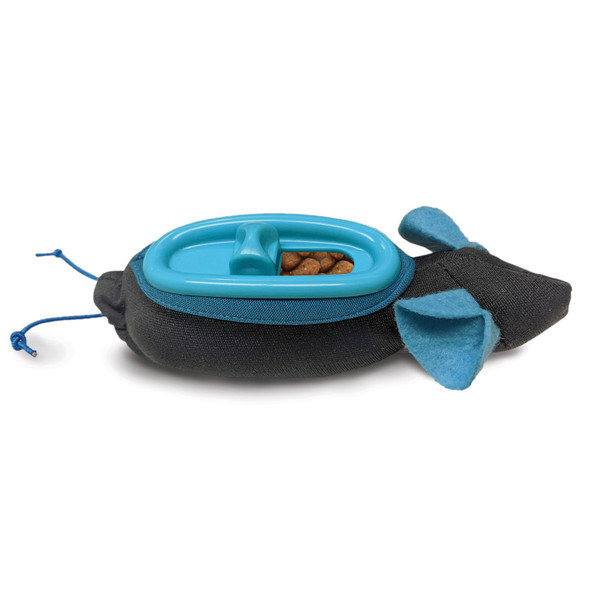 Doc & Phoebe The Hunting Snacker Cat Feeder - Blue - 3.5 in