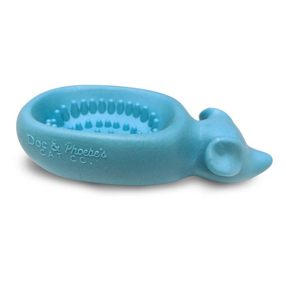 Doc & Phoebe The Wet Feeder for Cats - Blue - 5.75 in