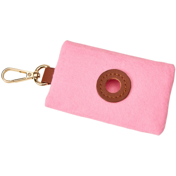 Fashion Pet Cosmo Waste Bag Holder - Pink - 4 in