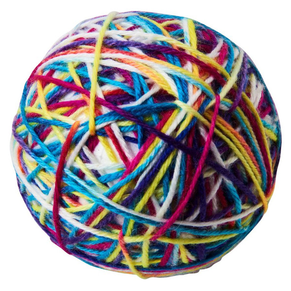 Spot Sew Much Fun Yarn Ball Cat Toy - Multi - 3.5 in