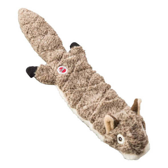Skinneeez Extreme Quilted Dog Toy Squirrel - Gray - 14 in
