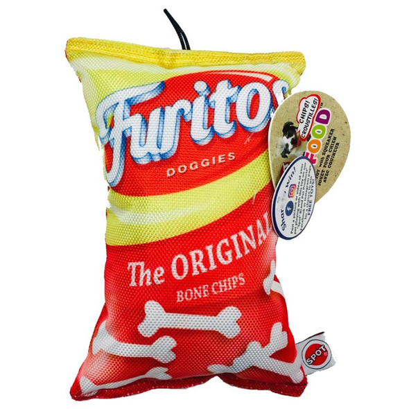 Spot Fun Food Dog Toy Furitos Chips - 8 in