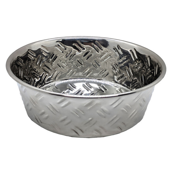 Spot Criss-Cross Stainless Steel No-Skid Dog Bowl - 96 oz