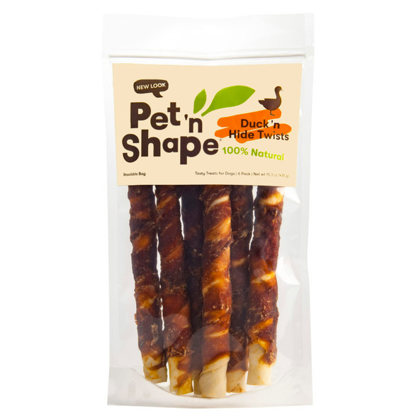 Pet 'N Shape Duck Hide Twists Dog Treats - 15.3 oz