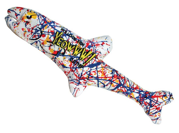 Yeowww! Pollock Fish Catnip Toy - Multi-Color - 11 in