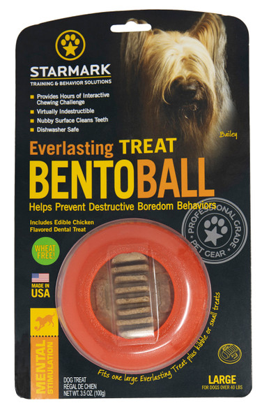 Starmark Everlasting Treat Bento Ball Dog Chew Toy - LG
