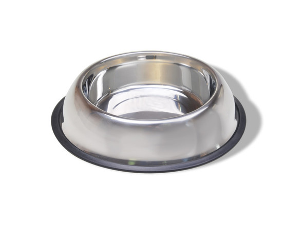 Van Ness Plastics Stainless Steel No-Tip Dish - Silver - 16 oz