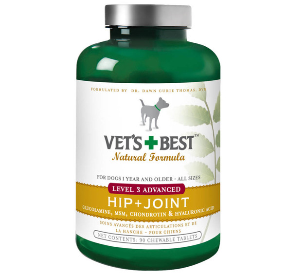 Vet's Best Level 3 Advanced Hip and Joint Dog Supplement - 90 Tablets