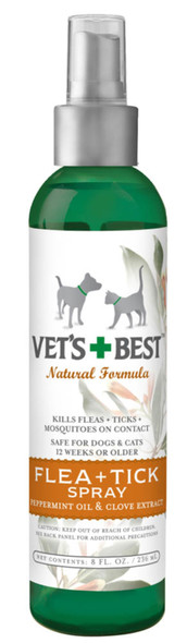 Vet's Best Natural Flea and Tick Spray - 8 fl oz