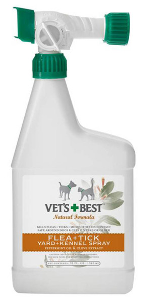 Vet's Best Natural Flea and Tick Yard and Kennel Spray - 32 fl oz