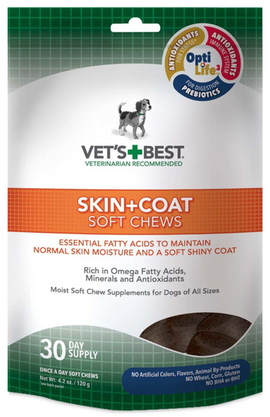 Vet's Best Skin & Coat Soft Chews - 4.2 oz