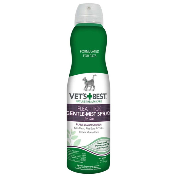 Vet's Best Flea & Tick Cat Gentle Mist Spray - 6.3 oz