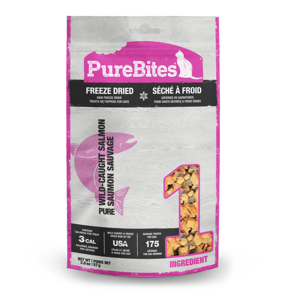 PureBites Freeze Dried Pure Cat Treats - Wild-Caught Salmon - 2 oz