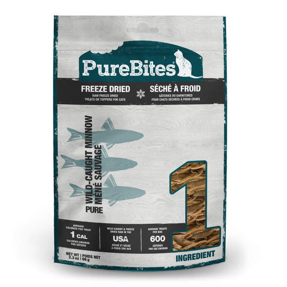 PureBites Freeze Dried Pure Cat Treats - Wild-Caught Minnow - 2.3 oz