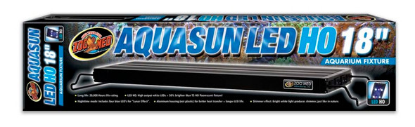 Zoo Med AquaSun LED High Output Aquarium Hood - Black - 18 in