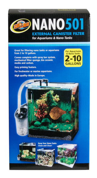 Zoo Med NANO 501 External Canister Filter - Black