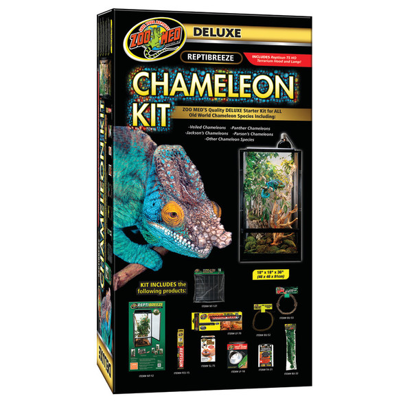 Zoo Med ReptiBreeze Deluxe Chameleon Starter Kit - 18In X 18In X 36 in