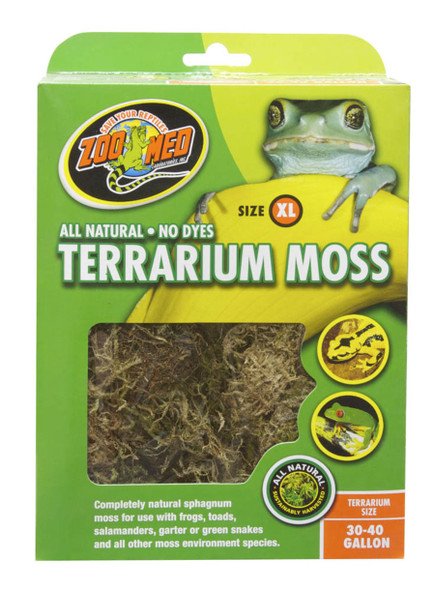 Zoo Med Terrarium Moss Substrate - Green - 30-40 gal