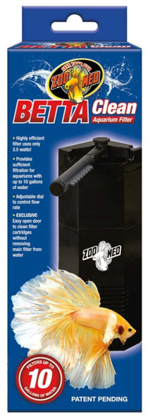 Zoo Med Betta Clean Aquarium Filter - 10 gal