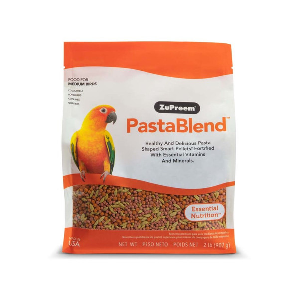 ZuPreem PastaBlend Pelleted Bird Food for Medium Birds - 2 lb