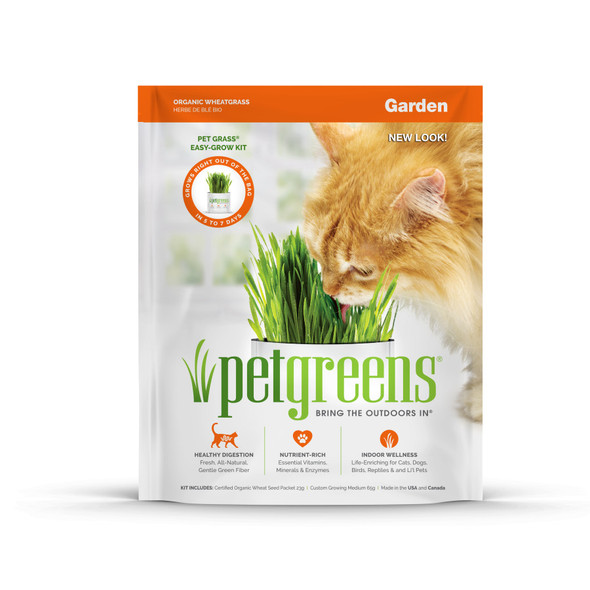 Pet Greens Garden Pet Grass Self-Grow Kit - Organic Wheatgrass - 3 oz