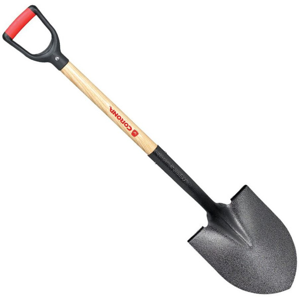 Corona 2 Round Point Hollow Back Shovel w/D-Handle - 30 in