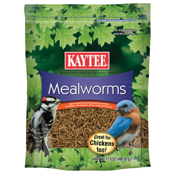 Kaytee Mealworm Food Pouch - 17.6 oz