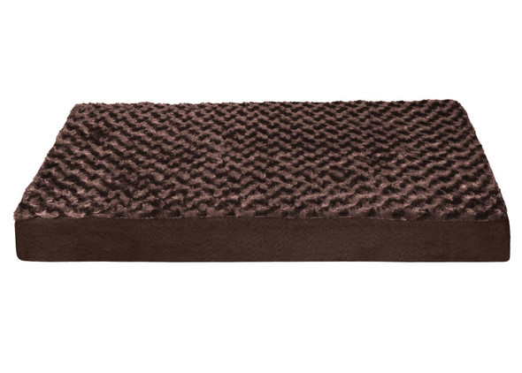 Fur Haven Pet Products Ultra Plush Deluxe Orthopedic Pet Cushion - Chocolate - MD