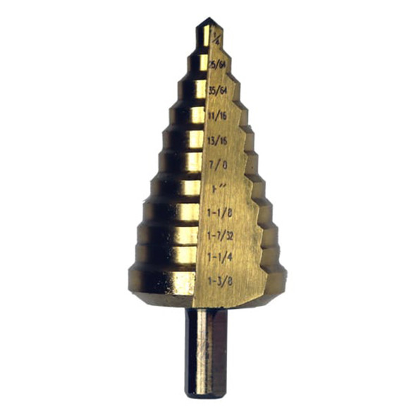 1/4'' to 1-3/8'' Step Drill Bit