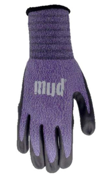 Mud Womens Nitrile Dotted Palm Gloves - MD - 4400