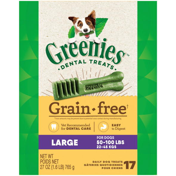 Greenies Grain Free Dog Dental Treats - Original - 27 oz - 0466