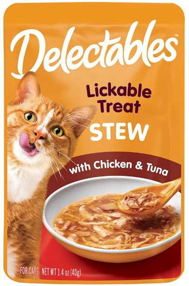 Hartz Delectables Stew Lickable Cat Treats - Chicken & Tuna 1.4 oz