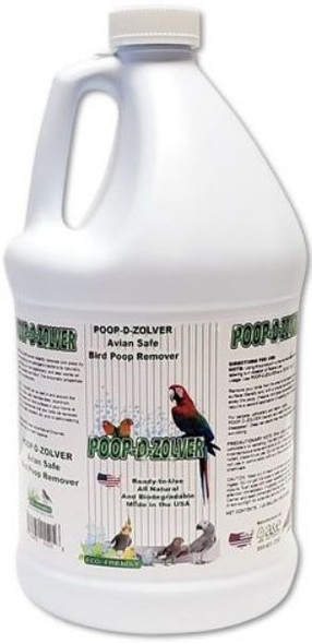 AE Cage Company Poop D Zolver Bird Poop Remover Lime Coconut Scent 1 gallon
