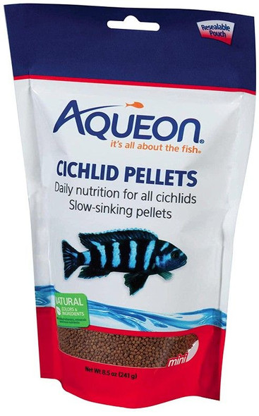Aqueon Mini Cichlid Food Pellets 8.5 oz