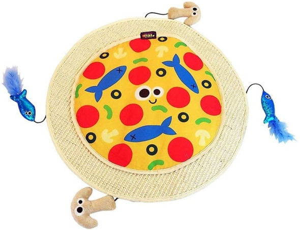 Mad Cat Pizza Purrty Play Mat for Cats 1 count